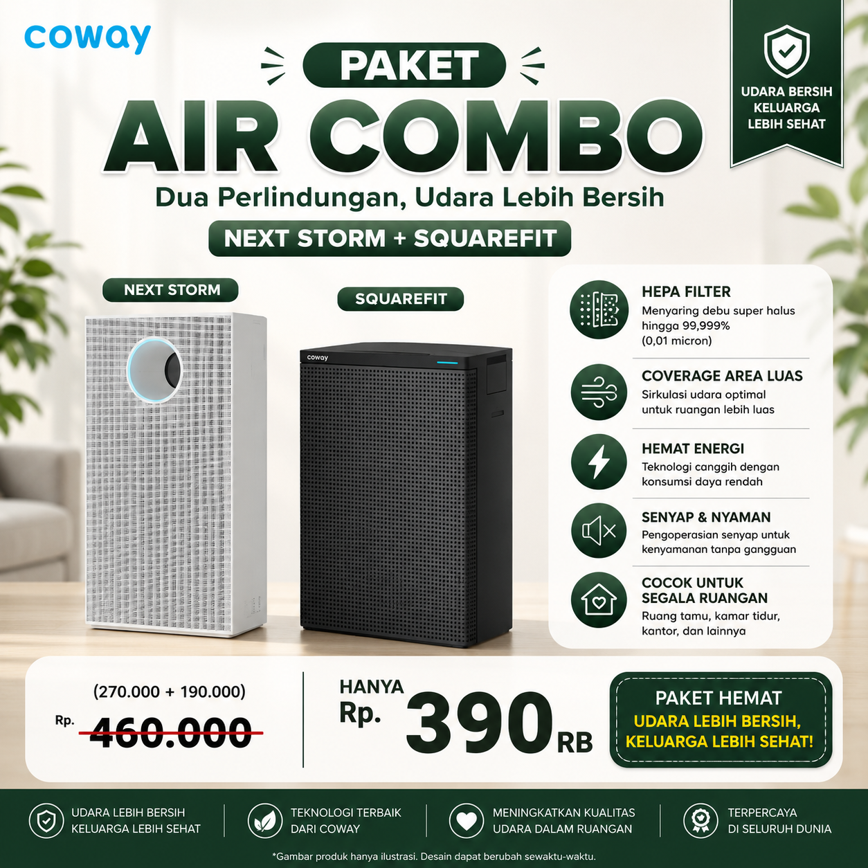 Air Combo Next Storm + SquareFit