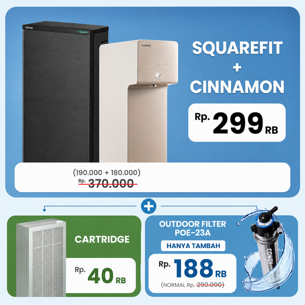 Wow Combo SquareFit + Cinnamon